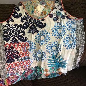 Johnny Was reversible ….Beautiful silk print fabrics!! NWT!!!